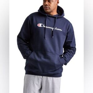 Champion Men’s Navey Pullover Hoodie Size Large